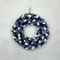 thumbnail image 7 of Northlight Wooden Petal Wreath - 15" - Blue and White, 7 of 7
