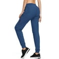 thumbnail image 4 of BALEAF Women's Hiking Pants Quick Dry with Zipper Pockets Running Yoga Blue Size XS, 4 of 7