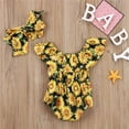 thumbnail image 4 of Nouveau-né Bébé Filles Sans Manches Romper Combinaison Ensemble Vêtements, 4 of 5