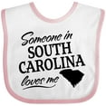thumbnail image 3 of Inktastic Someone in South Carolina Loves Me Boys or Girls Baby Bib, 3 of 4