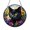 Acrylic 3.5 Inch, variant on Black Cat with Flower Pattern Stained Glass Style Window Decor, Decorative Hanging Art Panel