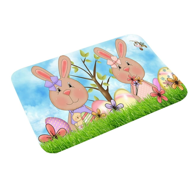 TIELUTT Easter carpet Welcome Doormats Home Carpets Carpet Living Room Carpet Knit Blankets and Throws Soft Small Rug Carpet Area Rug Blanket Big Knotted Blankets for Bedroom