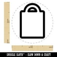 thumbnail image 2 of Grocery Tote Bag Purse Outline Self-Inking Rubber Stamp Ink Stamper - Green Ink - Medium 1 Inch, 2 of 7
