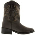 thumbnail image 3 of SMOKY MOUNTAIN BOOTS Unisex Kids' Monterey Western Boots, Color: Brown/Black, Size: 5, 3 of 5