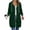01# Dark Green, variant on Qwertyu Long Hoodies for Women Full Zip Up Long Sleeve Jacket Tunic Sweatshirts Fall Winter Fashion Clothes Dark Purple L