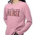 thumbnail image 2 of Operating Room Nurse Leopard Print Long Sleeve Shirt Unisex 3X-Large Pink, 2 of 5