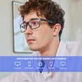 thumbnail image 3 of ANYLUV Blue Light Glasses for Computer and Reading Lightweight Al-Mg Metal Anti-Eye Strain Glasses for Woman & Men, 3 of 9
