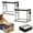 2PC, variant on Large Heavy-Duty Thick Plastic Clear Storage Bag for Clothes, Moving & Storage, Foldable & Stackable Moving & Storage Organizer with Reinforced Handles, Transparent & Space‑Saving (A)