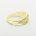 thumbnail image 6 of LBG British Made 14k Yellow Gold Cubic Zirconia Womens Band Ring - 33 size options - Size 10, 6 of 7