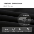 thumbnail image 6 of Deconovo Blackout Curtains for Bedroom, Grommet Thermal Insulated Room Darkening Curtains for Living Room (Black, 42" x 108", Set of 2 Panels), 6 of 9