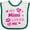 White and Green, variant on Inktastic Valentine's Day My Mimi Loves Me Hearts and Lips Boys or Girls Baby Bib