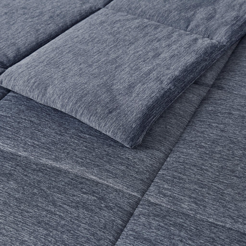 Gracie Mills Heathered Jersey Knit Down Alternative Comforter GRACE-15592 Oversized