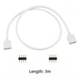 thumbnail image 4 of Cable de datos Likrtyny de Conexión de extensión de 4 pines RGB 5050 3528 conector de luz de tira de LED 3 m, 4 of 4