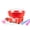 Kool Red, variant on Vintage Cotton Candy Machine - Countertop Cotton Candy Maker With 2 Reusable Cones & 1 Sugar Scoop - Use Hard Candy or Sugar to Create Fluffy, Delicious Treats in Minutes-Pink