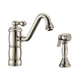 thumbnail image 2 of Whitehaus Collection WHKTSL3-2200-NT-PN Vintage III Plus Single-Lever Faucet with a Traditional Swivel Spout - Polished Nickel, 2 of 2