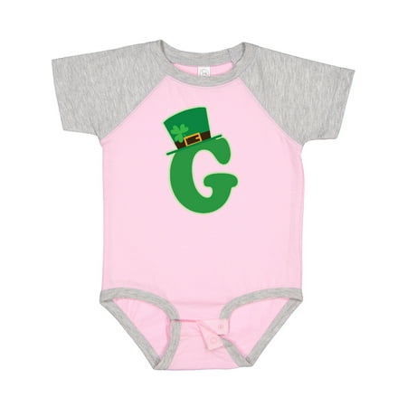 

Inktastic Irish St Patricks Day Letter G Monogram Gift Baby Boy or Baby Girl Bodysuit