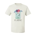 thumbnail image 2 of Wild Bobby, Y'all Is Not Word It's A Word Southern Artsy Jar with Flowers Pop Culture Men's Graphic T-Shirt, White, 5XL, 2 of 3