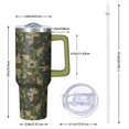 thumbnail image 2 of 40oz Tumbler with Handle and Straw, Vacuum Insulated Stainless Steel Travel Mug, Fits Car Cup Holder, Camo Print, 2 of 6