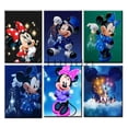 thumbnail image 2 of Disney 5d Diy Diamond Painting Mickey Mouse Magic Picture Full Square Round Diamond Embroidery Cross Stitch Girl's Boy's Gift,round 20x25cm Gao Jinjia LED, 2 of 2