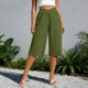 thumbnail image 4 of Pantalones de Pierna Recta de Lino para Mujeres Verano Suelto Color Sólido Cintura Elástica con Bolsillos Pantalones de Pierna Recta Casual, 4 of 6