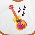 thumbnail image 4 of Inktastic Guitar Music Retro Musician Boys or Girls Baby Bib, 4 of 4