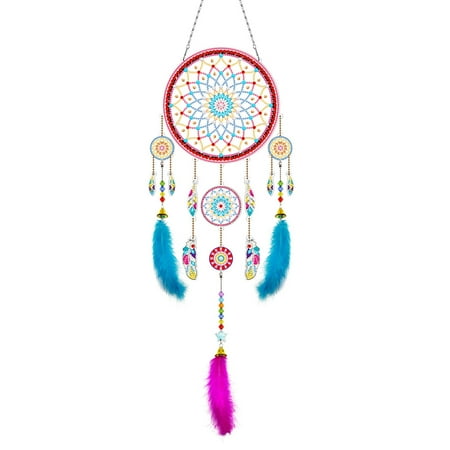 

5D Painting Kit Dream Grasping Decoration Wind Chime Pendant Rhinestone Painting Kit Painting Easy to Use Multifunctional for Adult Beginners