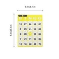 thumbnail image 2 of Bingo Game Creative Lottery Bingo Paper Game Cards for Friend (Random Color), 2 of 9