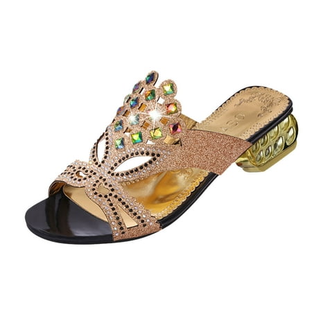 

adviicd Croc Sandals Heels for Women Strappy Platform SandalsOpen Toe Heeled Sandals Ankle Strap Adjustable Buckle Lucite High Heel Shoes