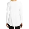 thumbnail image 2 of Mafoose Women's Perfect Tri Long Sleeve Tunic White X-Large, 2 of 4
