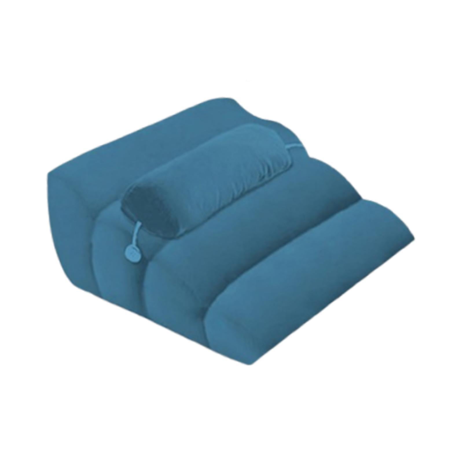 Esquirla Face Down Pillow, Sleeping Pillow, Soft Leg Support Bed Wedge Prone Pillow, Wedge Pillow for Watching Movies Relaxing Reading Blue
