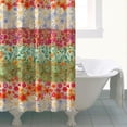 thumbnail image 4 of Waterproof Boho Style Shower Curtain 72x72 Inch Bohemian Colorful Floral Shower Curtains for Bathroom Hotel Home Decor with 12 Hooks, 4 of 5