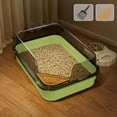 thumbnail image 4 of HaoXun Semi-Enclosed High-Bar Cat Litter Box with Splash Proof Design - Large Litter Pan for Indoor Cats, 4 of 6