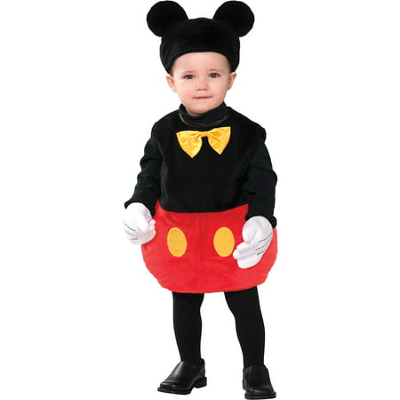 Mickey Mouse Costume for Babies, Size 12-24 Months, Includes a Bodysuit and More