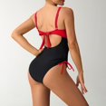 thumbnail image 2 of asddcavvf Bikini Ensembles pour Femmes Maillot de Bain Rétro Plissé avec Coussin de Poitrine, 2 of 5