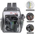 thumbnail image 6 of Inadays Waterproof Clear Backpack Heavy Duty PVC Transparent Large Capacity Backpack with Reinforced Strap for School, Work, Stadium, Travel, Security, Festival, College (Grey), 6 of 9