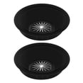 thumbnail image 4 of MasteelfCA 2 PCS 60mm Computer Desk Cable Coil Out Hole Covers Brushed Texture Desktop Threading Box Wiring Ducts Covers for Home Office (Black), 4 of 8