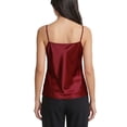 thumbnail image 3 of Deago Women's Silk Satin Camisole Cowl Neck Tank Tops Sleeveless Adjustable Spaghetti Strap Cami Summer Basic Shirt Blouse, 3 of 9