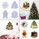 thumbnail image 2 of 2 Molde de silicona para marco de fotos, molde de pegamento en forma de gota, copo de nieve artesanal, campana para árbol de Navidad, 2 of 5