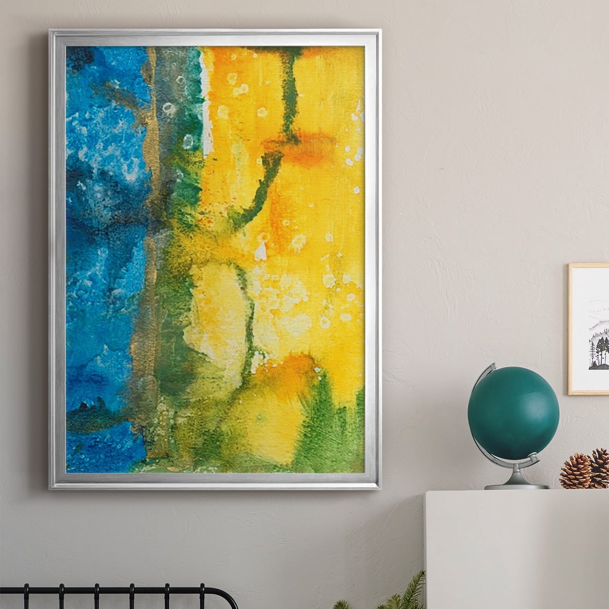 Aquatic Energy I Premium Framed Print, in Gold, Black, or Silver - Ready to Hang