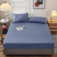 thumbnail image 1 of 2025 Fitted Sheet Single Double King Queen Size Mattress Cover With Elastic Band Bed Sheet 90/120/150/180 Fit Sheet, 1 of 5