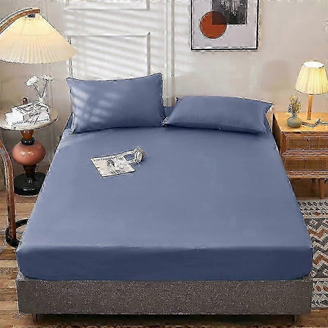 2025 Fitted Sheet Single Double King Queen Size Mattress Cover With Elastic Band Bed Sheet 90/120/150/180 Fit Sheet