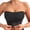 Black, variant on Strapless Bra For Seamless Push Up Neckline Comfortable T Shirt Bra With Silicone Band No Underwire Bra,Medium,(Black)