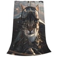 thumbnail image 2 of Kdxio Pilot Cat In Vintage Plane Print Ultra-Soft Micro Fleece Blanket Microfiber Blanket Luxury All Seasons Warm Blanket For Bedding Sofa And Travel-40"x30", 2 of 7