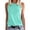 Mint Green, variant on Fgnfyis Women Tank Tops Ladies Casual Solid Color Basic Sleeveless Summer Vest Top Round Neck T Shirt Women's Tops Yellow L