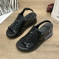 thumbnail image 6 of HBYJLZYG Summer Womens Sandals Casual Women's Sandals Platforms Buckle Wedge Heels Sandals, 6 of 6