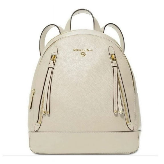 Michael Michael Kors Womens Brooklyn Leather Backpack 30H1LBNB2L-173 Light Cream