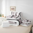 thumbnail image 4 of Erosebridal Futuristic Stripe Bedding Sets King Size, Abstract Geometry Comforter Sets with Sheets, Modern Fashion Decor, Reversible, 4 of 5