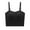 Black, variant on Women's Seamless Padded Bralette Tube Top with Chest Support, Wireless Strapless Backless Bra for Daily Wear, Comfortable Stretchy Charming Wrap Top