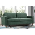 thumbnail image 3 of US Pride Furniture Mid Century Modern Couch for Small Spaces Living Rooms Apartments and Condos 3 Seater Sofa with Reversible Back Pillows Green, 3 of 4