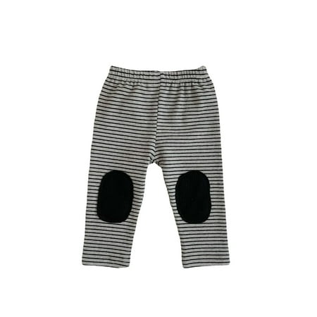 

Baby Little kids Boys Pants Patchwork Printed Leggings Organic Cotton Kneepad Design Unisex Pants Clothes Breathable Comfy Fitness Slacks